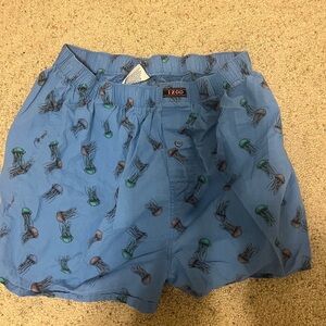 IZOD Blue Jellyfish Print Shorts